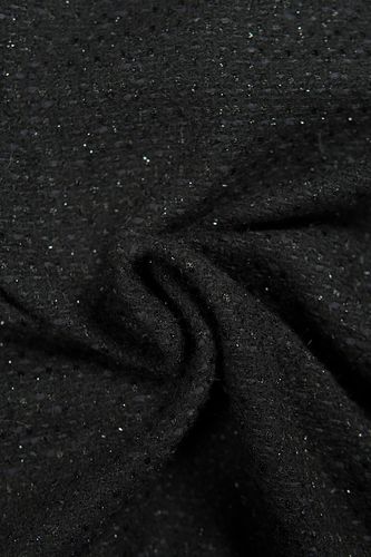 Coat fabric "chanel" black