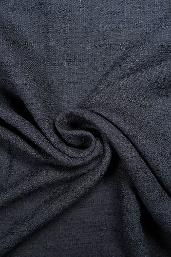 Boucle fabric "chanel" linen viscose cotton black