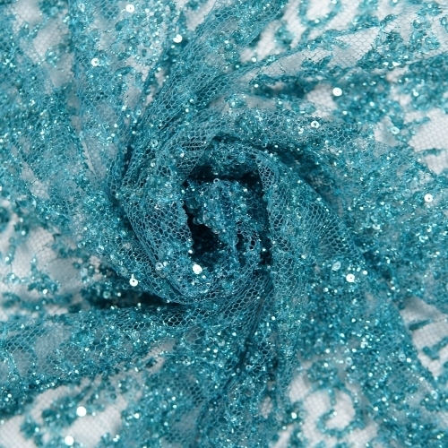 Embroidered tulle fabrics