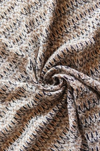 Wool mohair knit brown