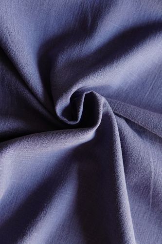 Linen-viscose blue