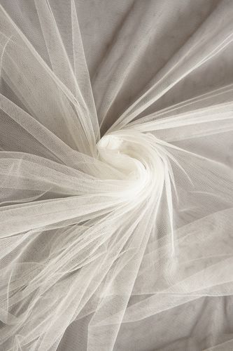 Stretch tulle ivory
