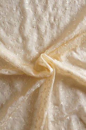 Silk chiffon cream