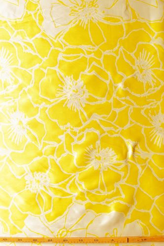 Fabric yellow flowers