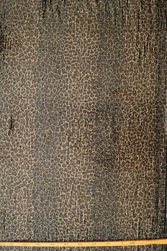 Stretching sequin printed leopard dark brown