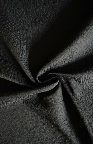 Cotton fabric jacquard black