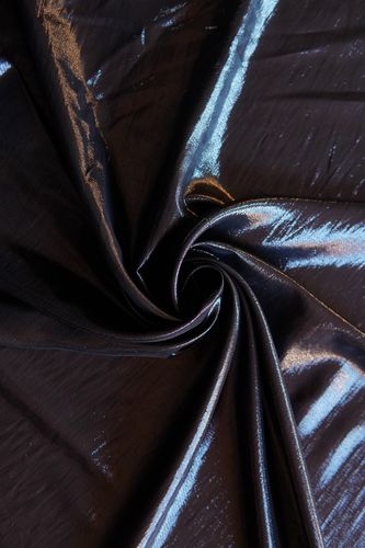 Silk chiffon black lurex