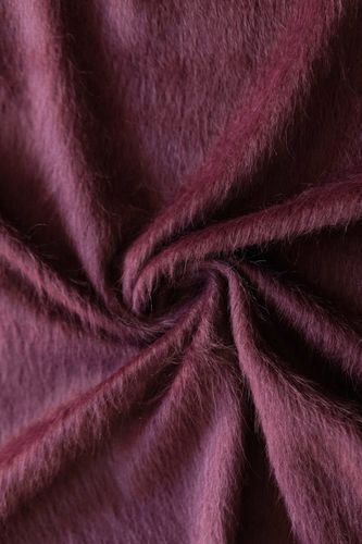 Wool mohair coat fabric purple