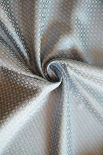 Cotton blend fabric jacquard light blue