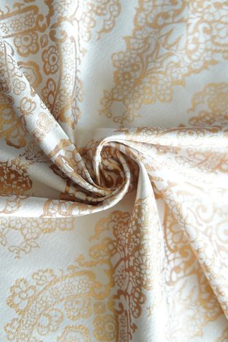 Lurex fabric double face white-gold