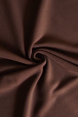 Wool coat fabric rchocolate brown