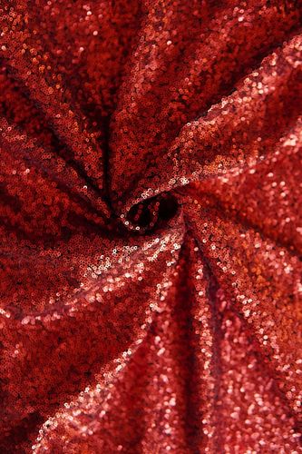 Sequin fabric red