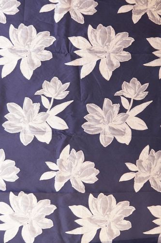 Brocade fabric dark blue