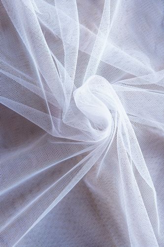 Stretch tulle white