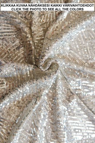 Sequin fabric stretching