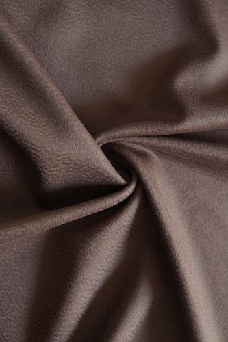 Cashmere zibellino coat fabric cocoa