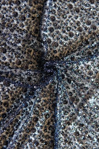 Sequin fabric dark blue